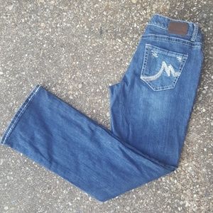 Maurices Curvy Womens Blue Jeans 7/8